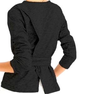 J.Crew black belted cross back top size large